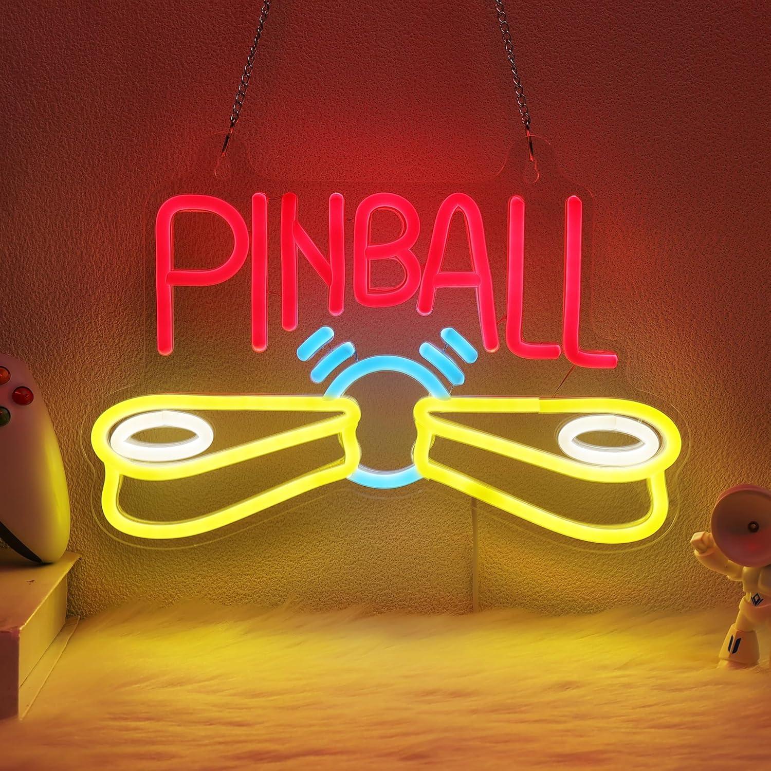 Arcade Games & Vending Llc Photos - ป้ายไฟนีออนพินบอล ไฟนีออน LED ปรับความสว่างได้ ใช้พลังงาน USB