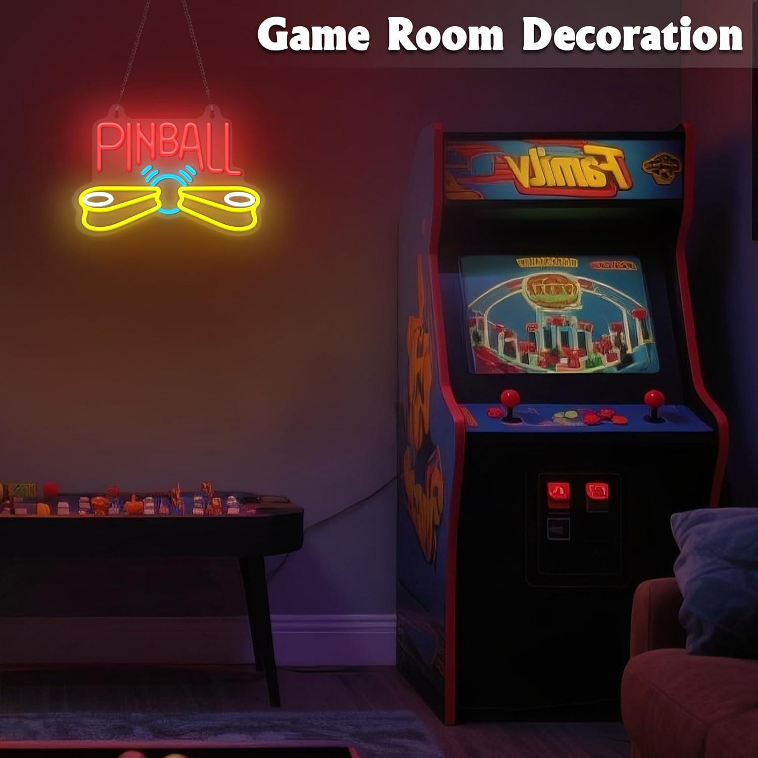 ป้ายไฟนีออนพินบอล ไฟนีออน LED  - Arcade Games & Vending Llc Photos บทวิจารณ์และราคา